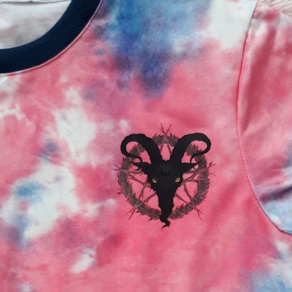 SHEIN Other - Sold! Cute yet darksided horned goat pagan pentagram sweater